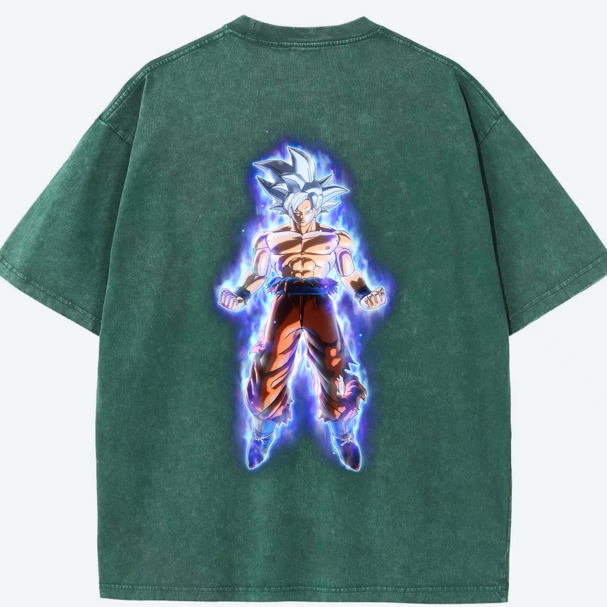 （画像用） ドラゴンボール 孫悟空（そん ごくう）Son Goku カカロット DRAGON BALL Kakarotto 綿100% ヴィンテージ風 半袖Tシャツ（背面プリント）
